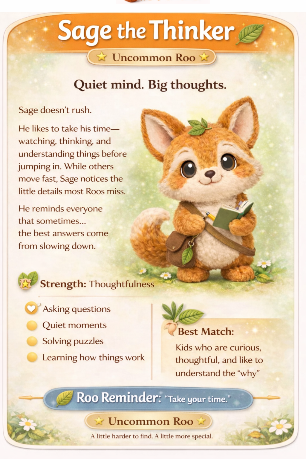 🦊 Sage the Thinker 🍃
